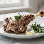 Delizioso agnello in friggitrice ad aria, succoso e croccante.