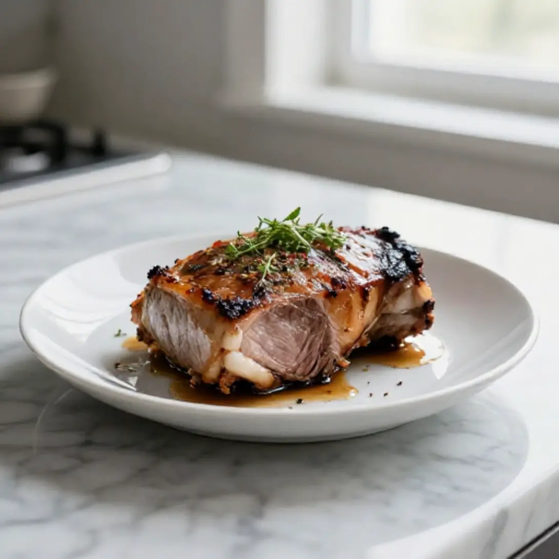 Arista di maiale croccante e saporita, perfetta in friggitrice ad aria.