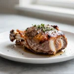 Deliziosa arista di maiale preparata in friggitrice ad aria.