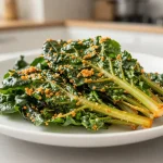 Deliziose bietole croccanti cucinate nella friggitrice ad aria per un piatto sano.