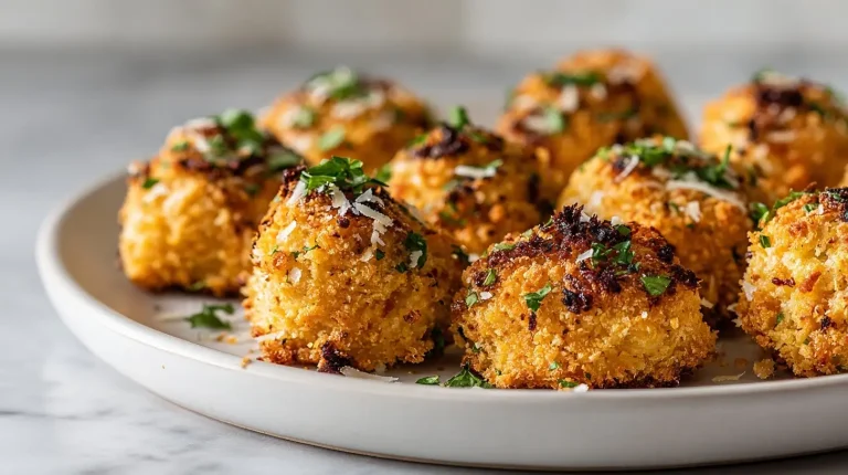Deliziosi bocconcini di pollo preparati in friggitrice ad aria.