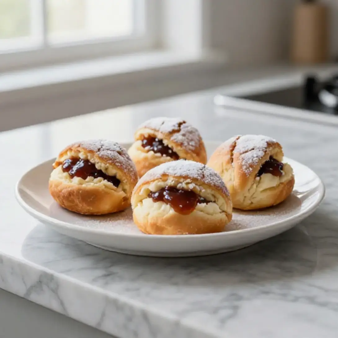 Bomboloni caldi fatti in friggitrice ad aria, perfetti per ogni momento.