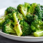 Broccoli in friggitrice ad aria croccanti e gustosi.