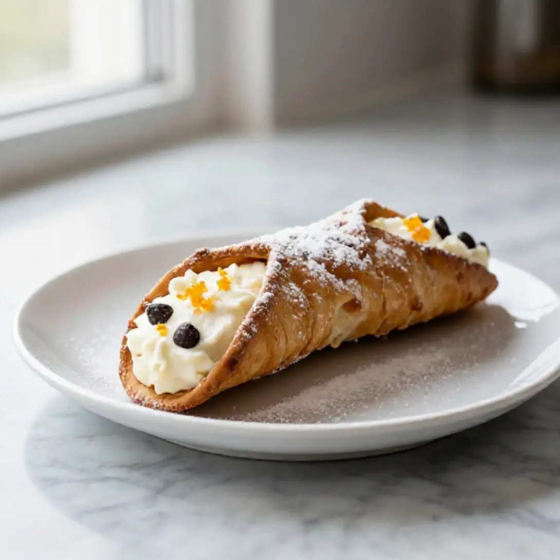 Cannoli siciliani croccanti e golosi nella friggitrice ad aria