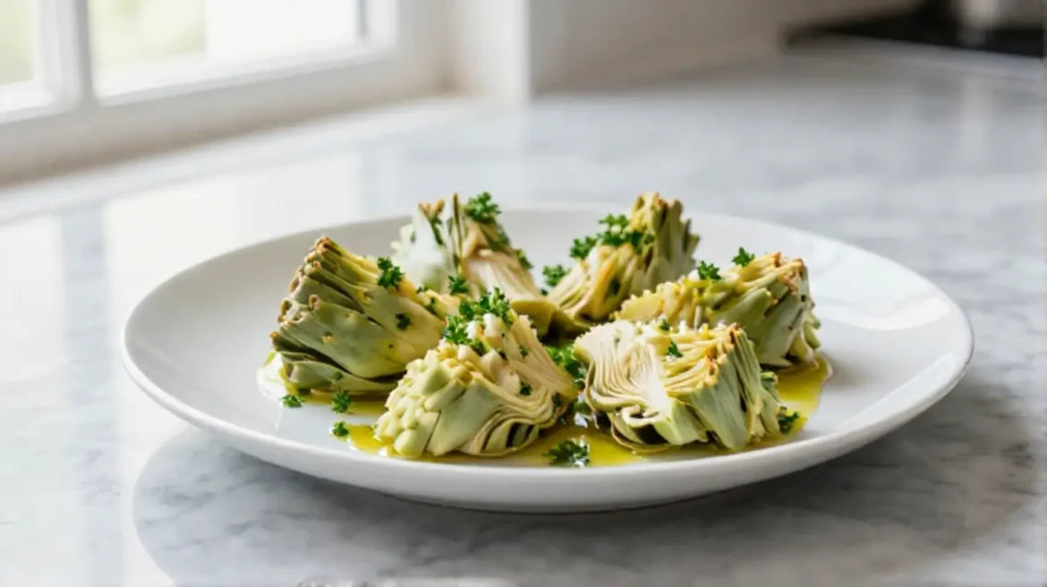 Deliziosi carciofi alla romana cucinati in friggitrice ad aria