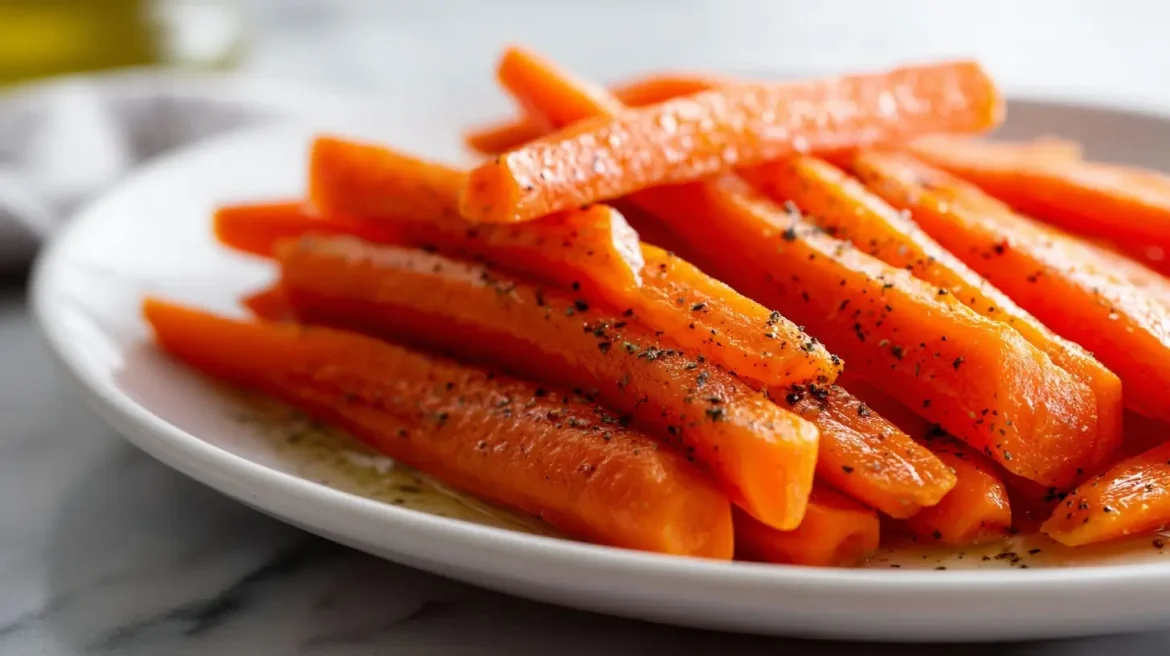 Deliziose carote cotte in friggitrice ad aria