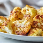 Cavolfiore croccante preparato in friggitrice ad aria.