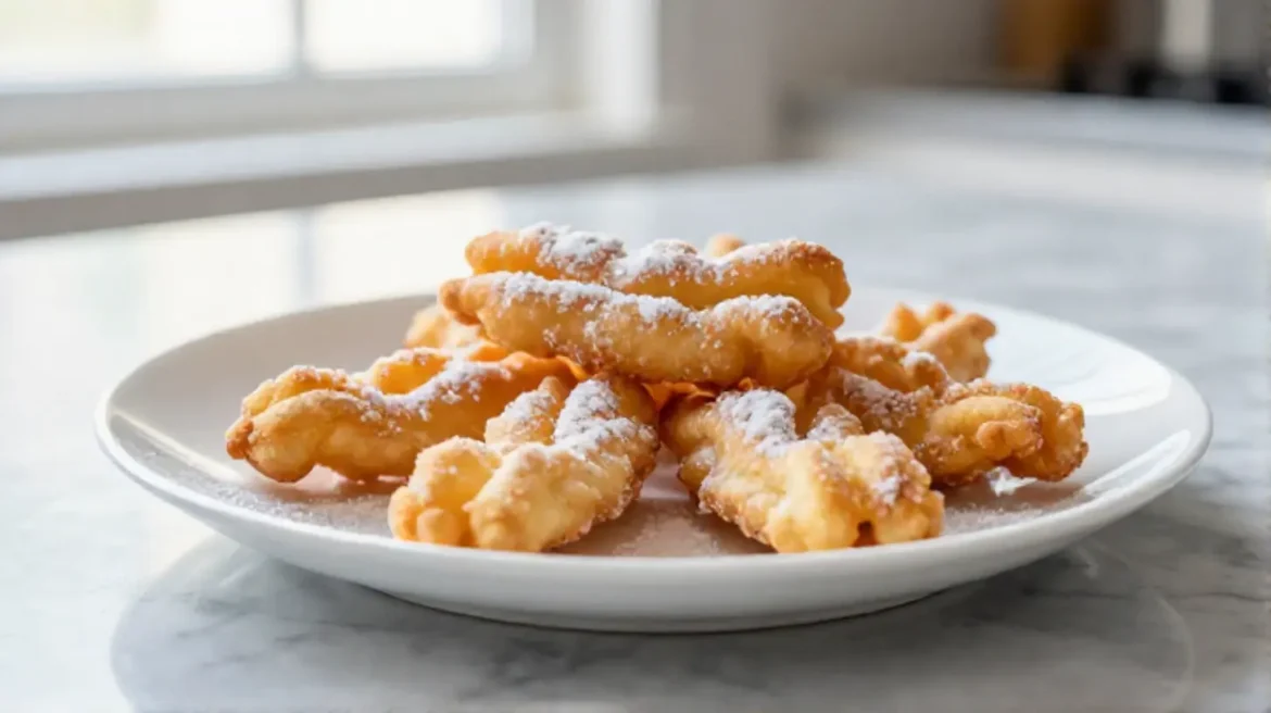 Chiacchiere in friggitrice ad aria Deliziose chiacchiere cotte in friggitrice ad aria, leggere e croccanti.