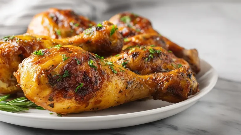 Deliziose cosce di pollo cotte in friggitrice ad aria.