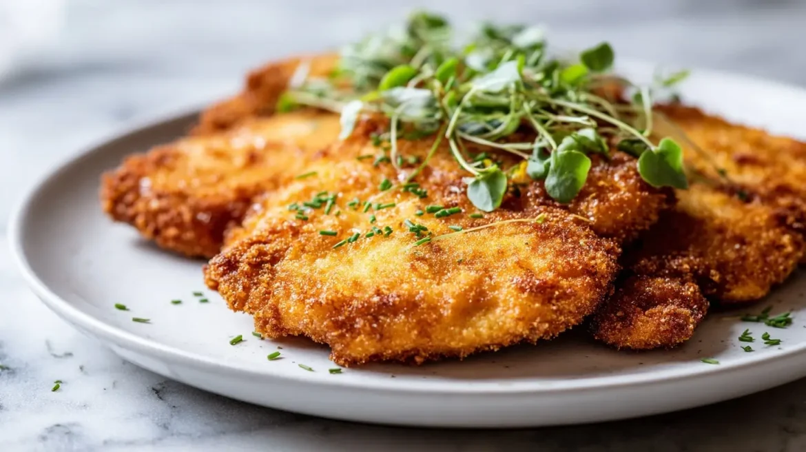 Cotoletta in friggitrice ad aria Deliziosa cotoletta in friggitrice ad aria per una cena leggera e gustosa.