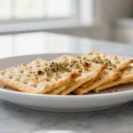 Deliziosi crackers fatti in friggitrice ad aria.