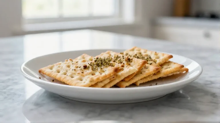 Deliziosi crackers fatti in friggitrice ad aria.