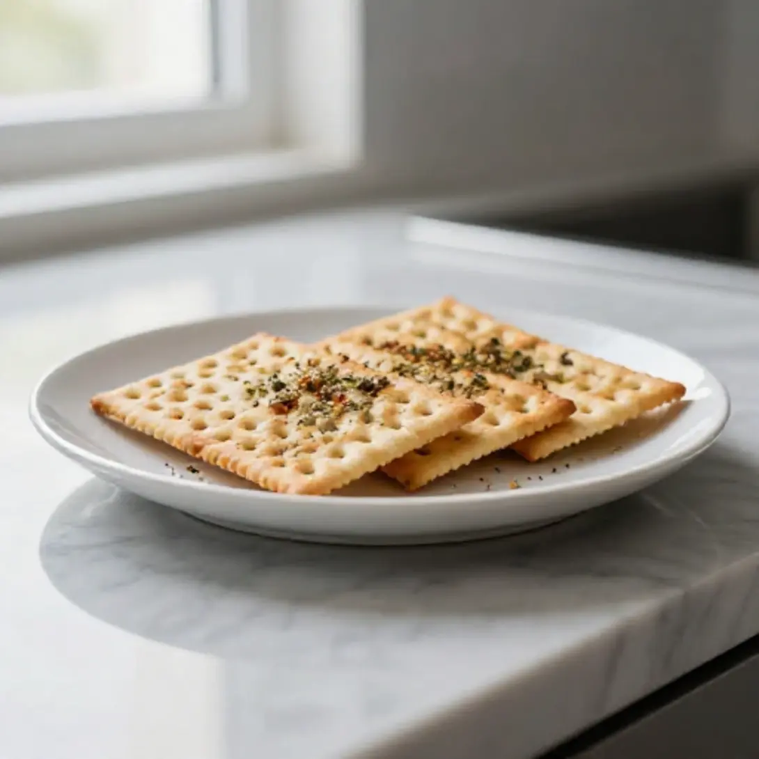 Crackers croccanti e leggeri in friggitrice ad aria.