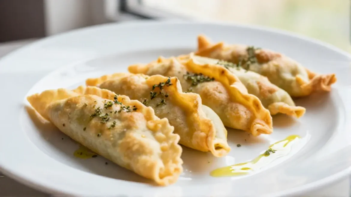 Crespelle preparate in friggitrice ad aria, leggere e gustose.
