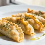 Crespelle preparate in friggitrice ad aria, leggere e gustose.