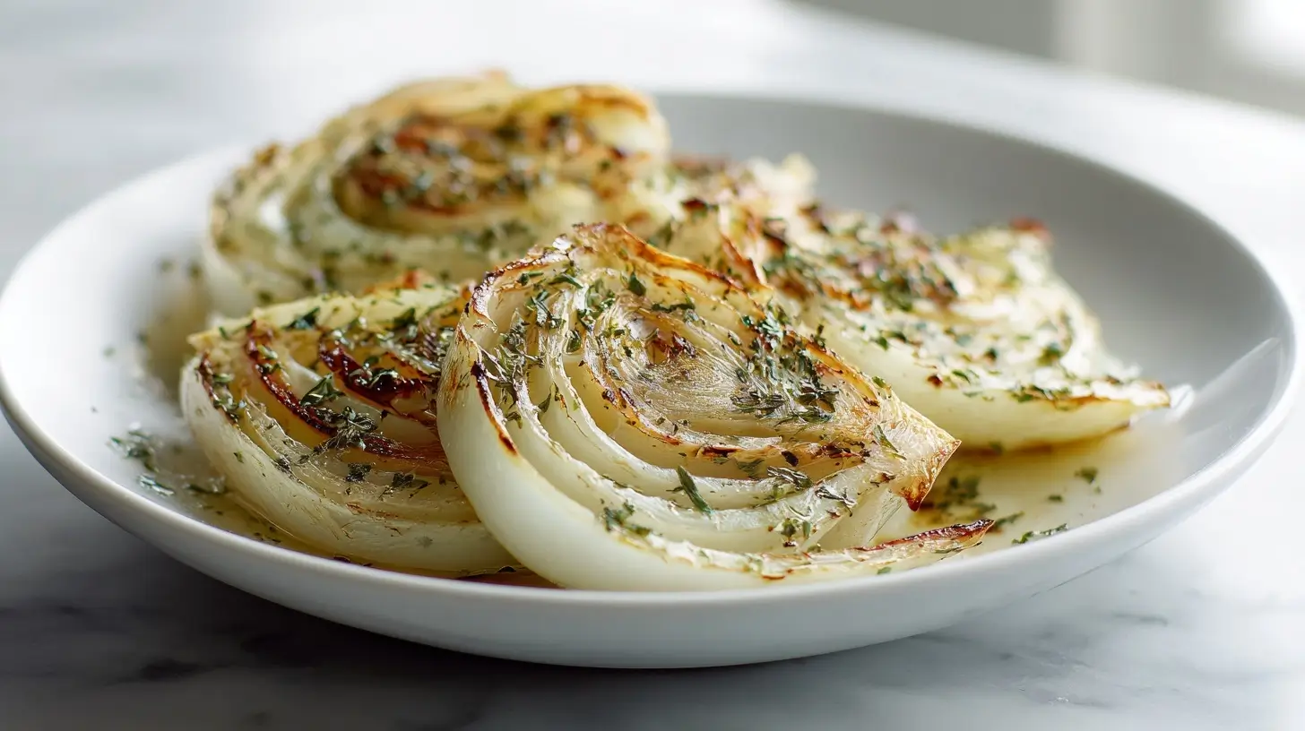 Deliziosi finocchi preparati in friggitrice ad aria