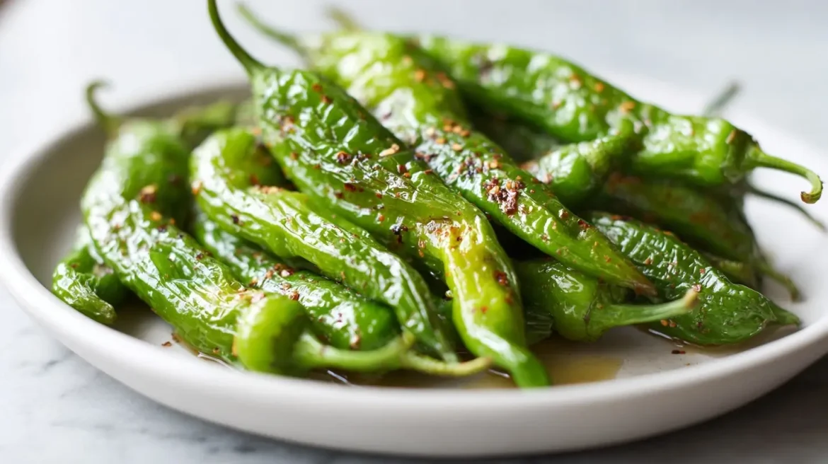 Deliziosi friggitelli cotti in friggitrice ad aria.