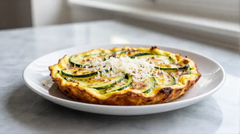 Frittata di zucchine in friggitrice ad aria Frittata di zucchine preparata in friggitrice ad aria