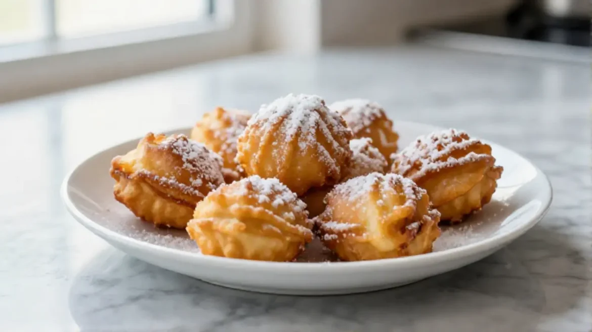 Deliziose frittelle di carnevale cotte in friggitrice ad aria.