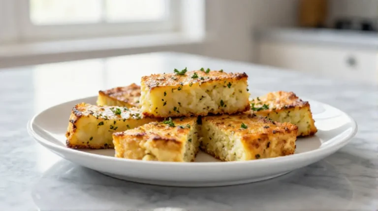 gateau di patate cotto in friggitrice ad aria, croccante e delizioso