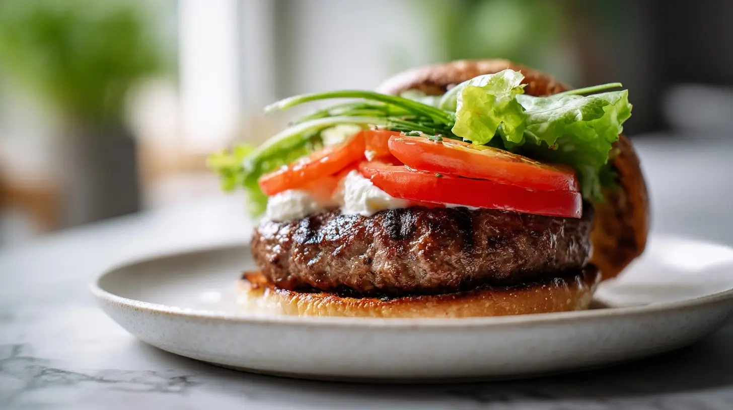 hamburger in friggitrice ad aria deliziosamente croccante