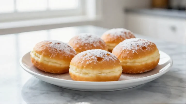 Deliziosi krapfen preparati in friggitrice ad aria per un dolce leggero.