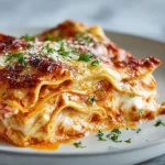 Lasagne ai frutti di mare preparate nella friggitrice ad aria