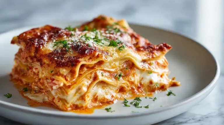 Lasagne ai frutti di mare preparate nella friggitrice ad aria