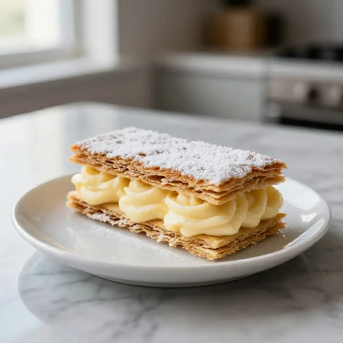 Millefoglie soffice e croccante, cotta in friggitrice ad aria.