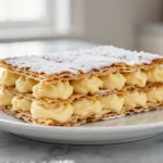 Deliziosa millefoglie preparata in friggitrice ad aria con strati croccanti.