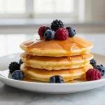 Deliziosi pancake cotti in friggitrice ad aria.