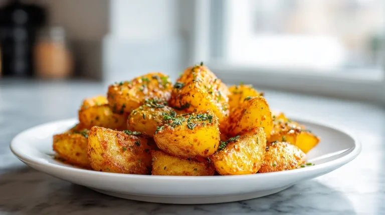 Deliziose patate in friggitrice ad aria croccanti e leggere.