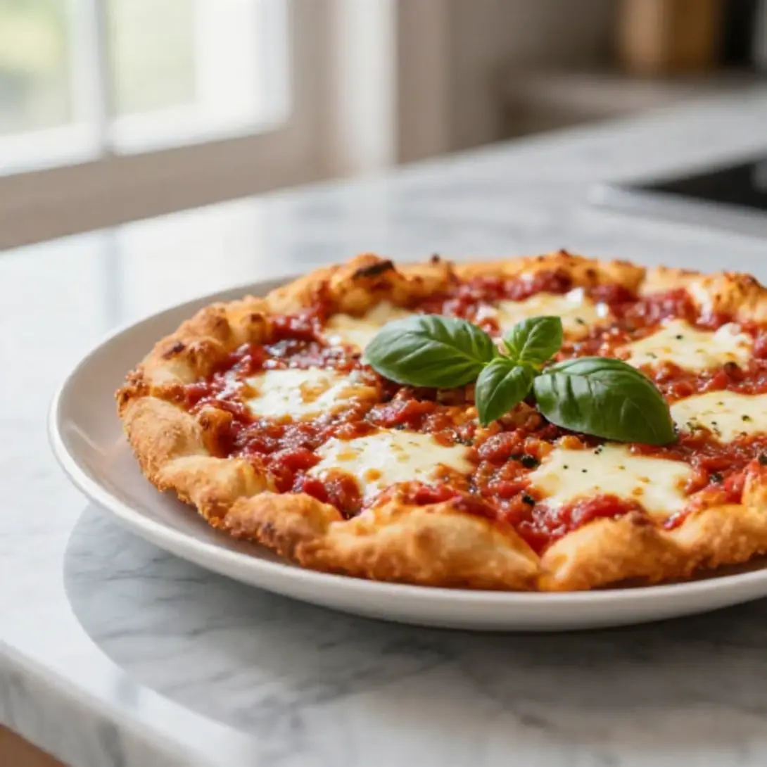Gusta la pizza fritta preparata facilmente in friggitrice ad aria.