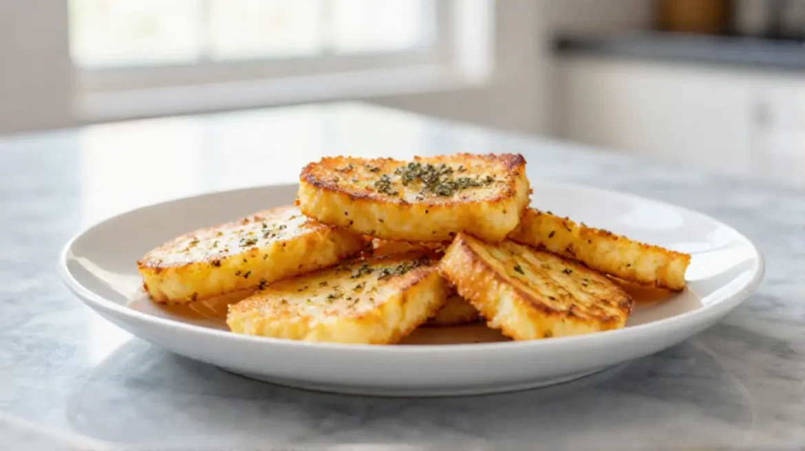 Polenta in friggitrice ad aria Deliziosa polenta cotta in friggitrice ad aria per un pasto sano e gustoso.