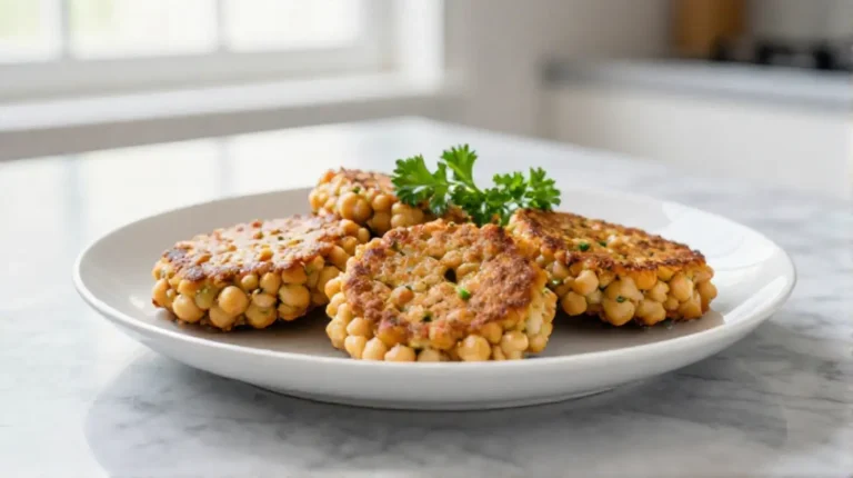 Deliziose polpette di ceci preparate in friggitrice ad aria.