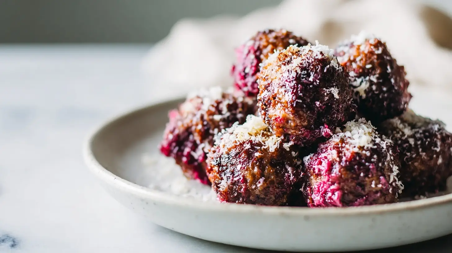 Deliziose polpette di radicchio cotte in friggitrice ad aria.