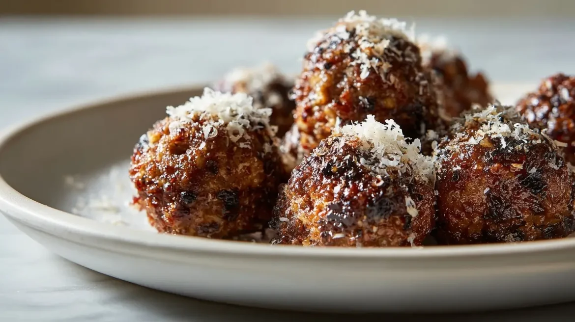 Deliziose polpette di radicchio preparate in friggitrice ad aria.