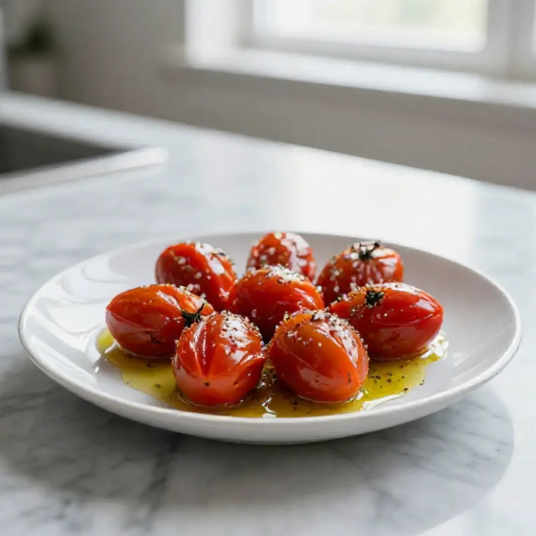 Pomodorini confit cotti in friggitrice ad aria, un'ottima ricetta.