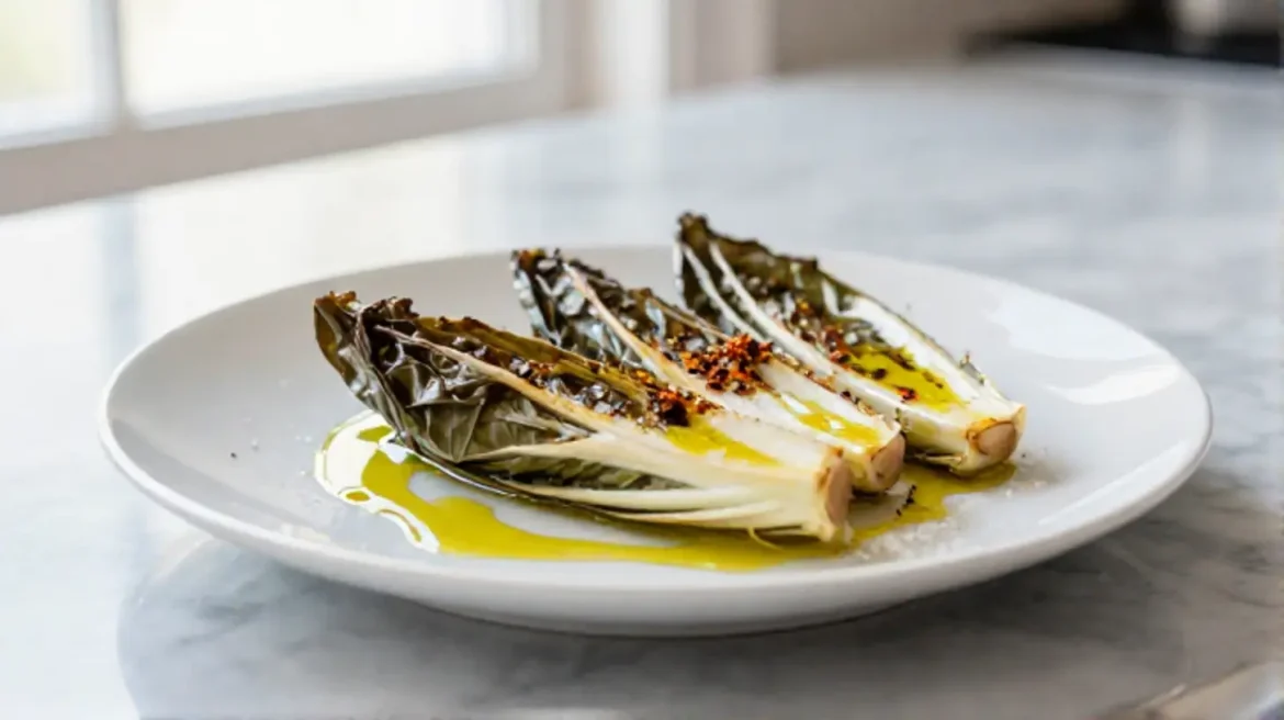 Ecco un delizioso radicchio cotto in friggitrice ad aria.