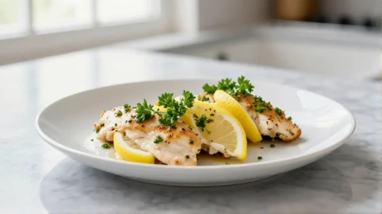 Scaloppine al limone preparate in friggitrice ad aria.