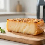 Deliziosa scamorza affumicata preparata nella friggitrice ad aria per un sapore irresistibile.