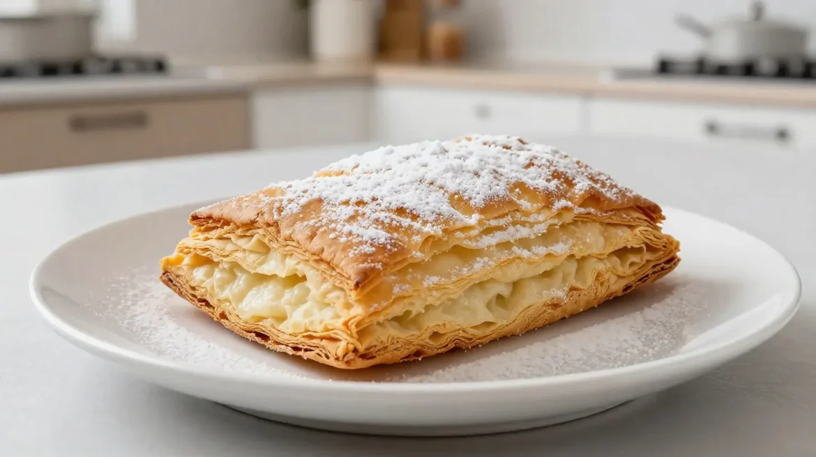 Deliziose sfogliatelle cotte in friggitrice ad aria, croccanti e soffici.