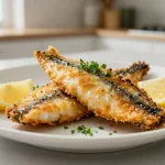 Sgombro succulento preparato nella friggitrice ad aria per un pasto gustoso e salutare.
