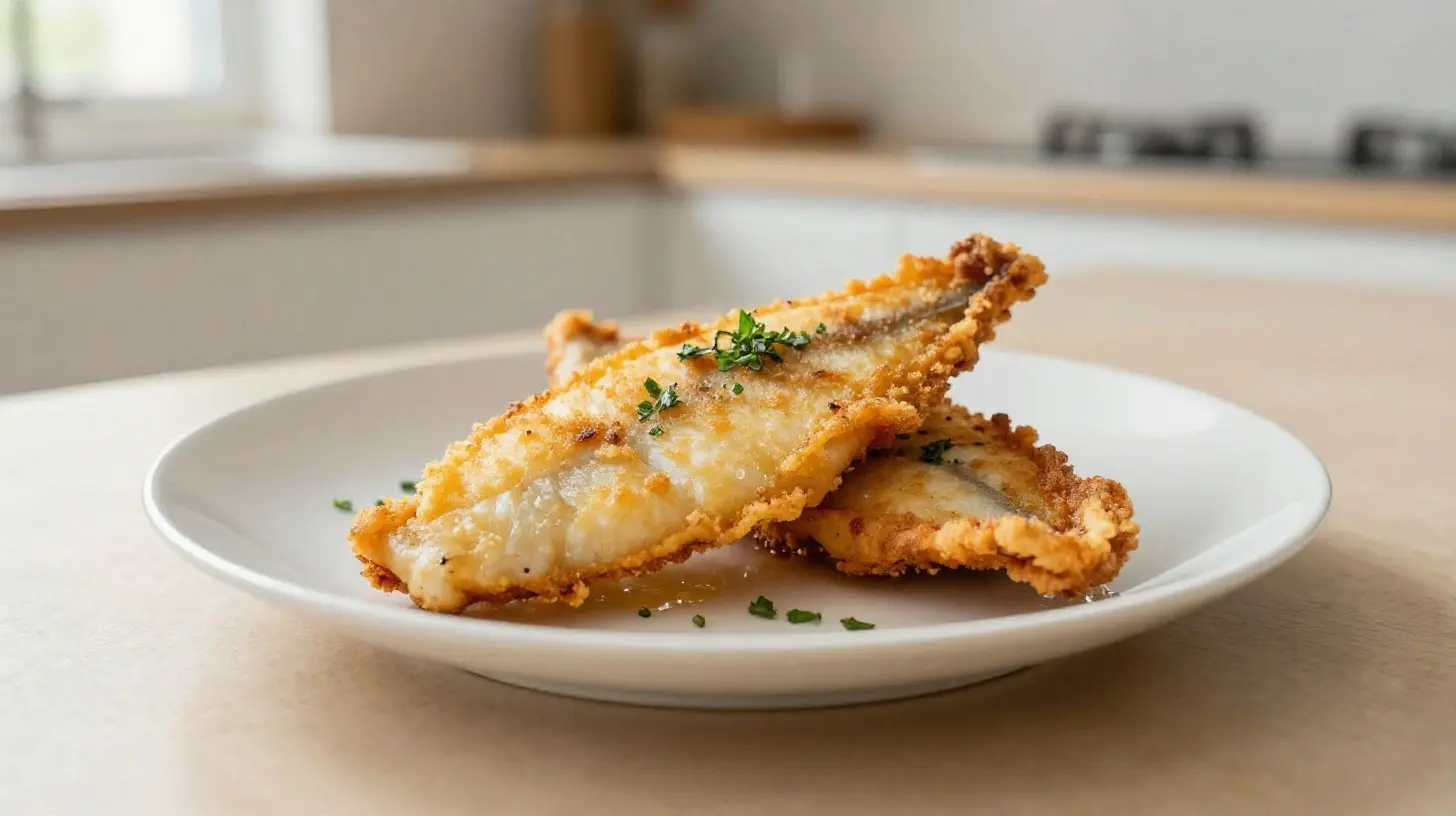 Deliziosa sogliola cucinata in friggitrice ad aria per un pasto sano e gustoso.