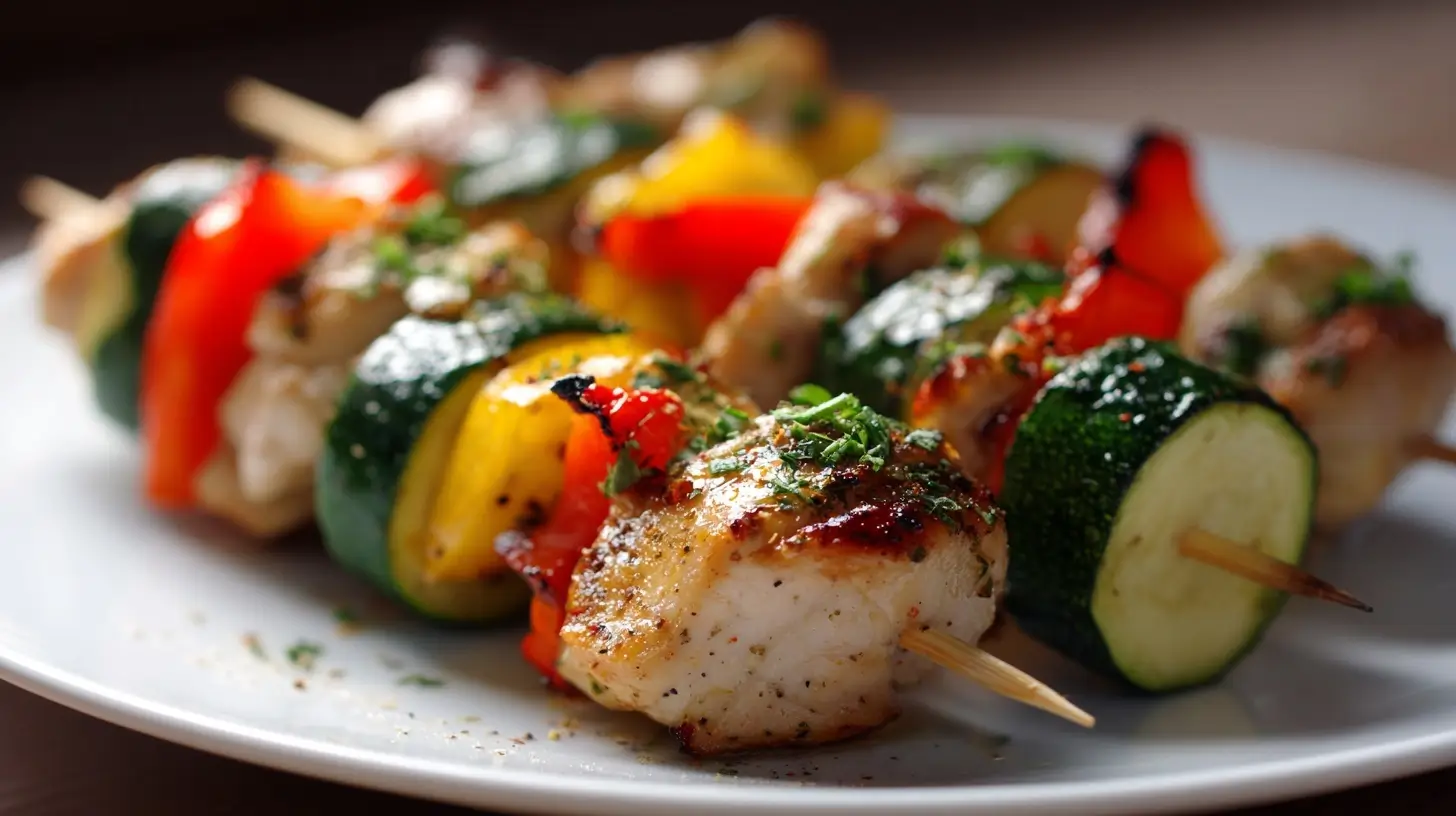 Spiedini in friggitrice ad aria, un modo delizioso per gustare questi spuntini.