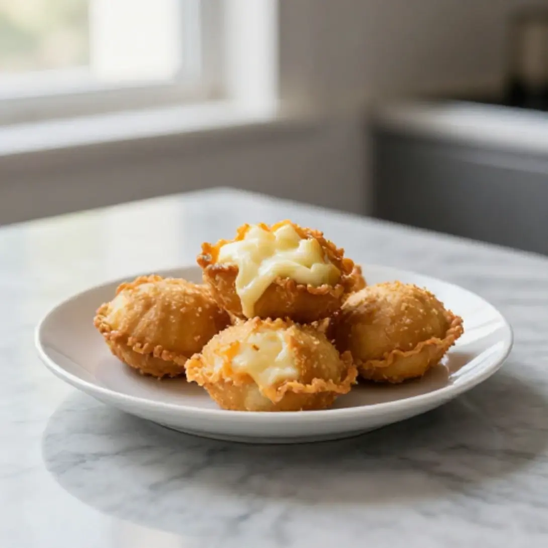 Succosi supplì in friggitrice ad aria pronti da gustare.