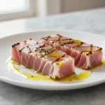 Ricetta del tonno in friggitrice ad aria, facile e veloce.