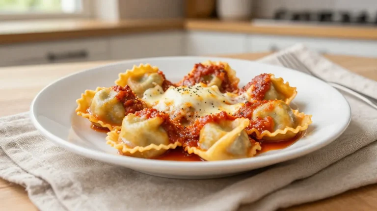Deliziosi tortellini al forno preparati nella friggitrice ad aria, croccanti e saporiti.