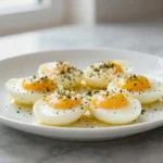 Deliziose uova preparate con la friggitrice ad aria.