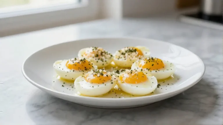 Deliziose uova preparate con la friggitrice ad aria.